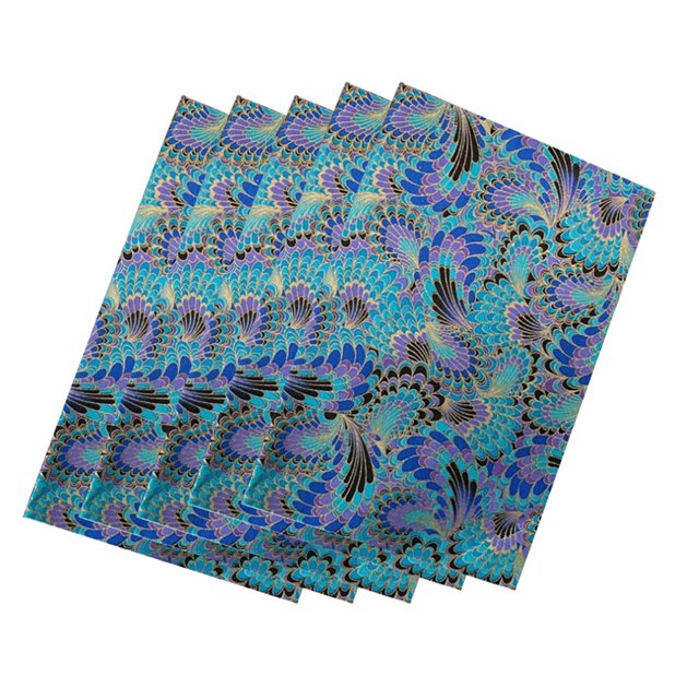 Yuarrent Paquete de 5 telas de algodón, bolso de hombro a medida, costura de tela cuadrada Floral, accesorios de artesanía de retazos para el hogar, Artesanía tipo 14 Yuarrent HA062149-13