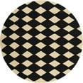 thumbnail image 1 of Ahgly Company Indoor Round Contemporary Camel Brown Abstract Area Rugs, 3' Round, 1 of 6