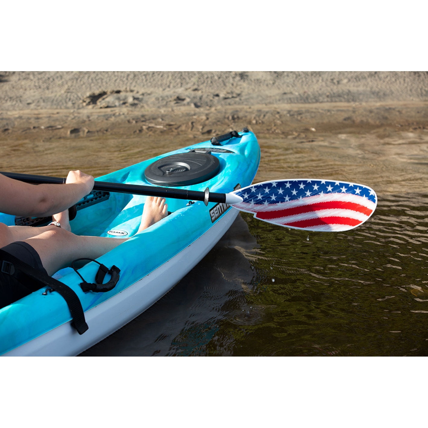 Pelican - Poseidon Kayak Paddle - Aluminum & Polypropylene Blades - USA -  90.5 in