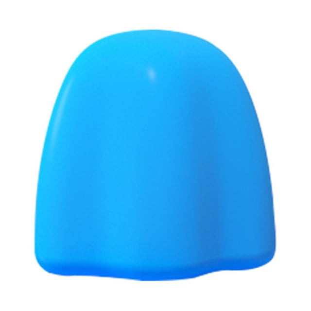 Cinco puntas creativa anti-Caída conveniente pasta dientes apretando tapa pasta dientes silicona autosellante (azul)