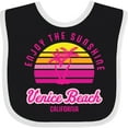 thumbnail image 3 of Inktastic Summer Enjoy the Sunshine Venice Beach California in Pink Boys or Girls Baby Bib, 3 of 4