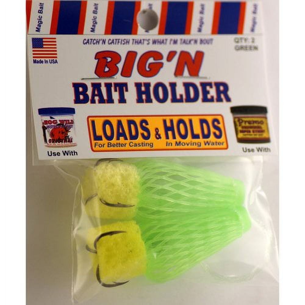 (2 pack) Magic Bait, Big N Mesh Fishing Bait Holder, Bass Attractant, 2 Ct