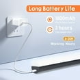 thumbnail image 4 of 7 Mode RGB Rechargeable LED Desk Lamp with Remote Control, 1800mAh Battery, Magnetic Light for Cabinet, Closet, Flexible Reading Light for Bedside Lamp with Rotatable Magnetic, 4 of 7