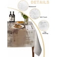 thumbnail image 2 of Brown Vintage Table Cloth 54x54 Inch Square, Watercolor Abstract Art Waterproof Tablecloth Washable Table Cover for Party Picnic Dinner Decor, 2 of 9