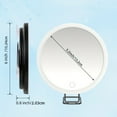 thumbnail image 5 of Shoreew 10X/20X/30X Magnifying LED Mirror with Tweezers - 360° Rotatable, Wall-Mounted & Handheld Makeup Vanity Mirror for Men & Women, 5 of 7