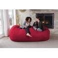 thumbnail image 3 of Chill Sack Bean Bag Chair, Memory Foam Lounger with Microsuede Cover, Kids, Adults, 7.5 ft, Cinnabar, 3 of 6