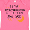 thumbnail image 4 of Inktastic I Love My Little Sister to the Moon and Back Boys or Girls Baby Bodysuit, 4 of 5
