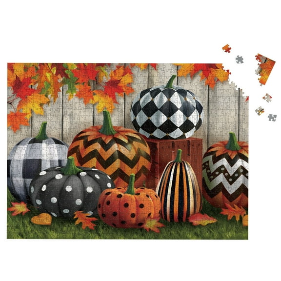 Briarwood Lane Patterned Pumpkins 1000 Piece Jigsaw Puzzle