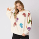 thumbnail image 3 of Sudadera con capucha y parches de purpurina, camiseta vintage Harajuku, ropa de calle ajustada de manga larga, ropa de mujer, camiseta de Halloween, otoño e invierno, 3 of 5