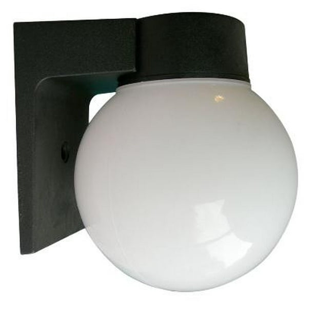 Sunlite Odi1000 6 Inch Globe Black Wall Mount Outdoor Fixture Com Wall Mount Outdoor Fixture, Outdoor Globe Light Fixture