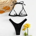 thumbnail image 3 of Women‘s Two Piece Swimsuit Swimsuits Push Up Halter High Neck Bathing Suit Tops, 3 of 4