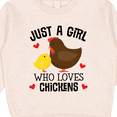 thumbnail image 3 of Inktastic Just a Girl Who Loves Chickens Toddler Sweatshirt, 3 of 4