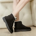 thumbnail image 5 of SBYOJLPB Snow Boots Women's Casual Boots Winter Flat with Cotton Short Boots Women's Cotton Shoes Black 7.5(38), 5 of 7