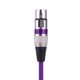 thumbnail image 5 of Versión en color 2055-18 Cable color púrpura XLR 3 pines a cable audio cable micrófono 1 8 metros (Púrpura), 5 of 9