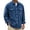 Navy, variant on Guluxicc Corduroy Jackets for Men Button Down Collared Long Sleeve Solid Jackets with Double Flap Pockets Fall Winter Casual Work Jackets