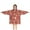 Red Christmas Gingerbread, variant on Red Christmas Folk Pattern Blanket Hoodies for Kids 6-13YR Oversize Wearable Blanket Hoodies for Boys Girls Teens