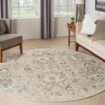 thumbnail image 2 of Nourison Oushak Home 7'10" x Round Cream Vintage Indoor Rug, 2 of 9