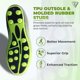 thumbnail image 5 of Vizari Botas de Fútbol USA Stealth para Terreno Firme para Niños: Calzado Deportivo Duradero y Ligero para Niños y Niñas, Verde/negro, 3, 5 of 6