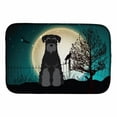 thumbnail image 2 of Halloween Scary Standard Schnauzer Black Grey Dish Drying Mat, 2 of 3
