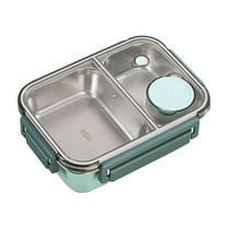 HBBKVI Bento Box 304 Stainless Steel Lunch Box Sealed Lunch Box Portable Lunch Box forand Office Workers Microwaveable Lunch Box 108.2oz Leak-Proof Bento Box