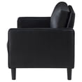 thumbnail image 5 of Ruth Upholstered Track Arm Loveseat Black, 5 of 10
