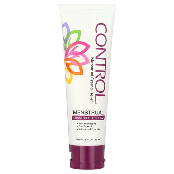 Control Topical Pain Relief for Menstrual Cramps and PMS Cream, 3 oz