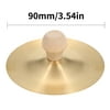 Andoer 1 Pair Finger Cymbals with Wooden Handle 3.5-inch Finger Cymbals Copper 9cm Hand Cymbal for Belly Dance Instrument for Adults Kids
