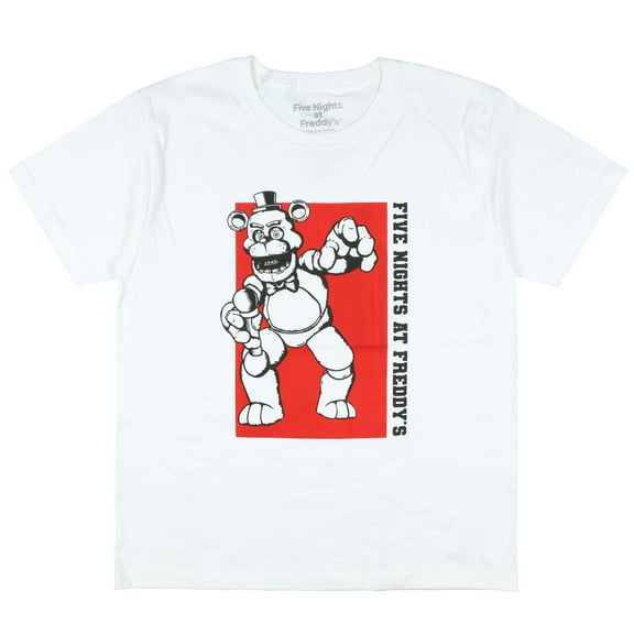 Five Nights At Freddy's T-Shirt Boys' Fazbear Color Block Design Short Sleeve Tee