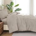 thumbnail image 3 of ANGENIA 7 Pieces Full Size Comforter Sets Linen - Bed in a Bag Full Boho Soft Fluffy Tufted Bed Set with Comforter, Sheets, Pillowcases & Shams, 3 of 7