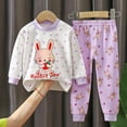 thumbnail image 2 of UAYOTSE Baby Girl Fall Clothes Toddler Fall Outfit Girl Fall Winter Contrast Color Sweatshirt Shirt Pants Winter Outfit Toddler Gift 3 6 12 18 24 Months 2T 3T Outfits,Sizes 5-6 Years, 2 of 4