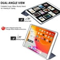thumbnail image 3 of iPad Mini 6 8.3 Inch 2021 [ Mini 6th Gen ] A2567&nbsp;A2568 A2569 MK7M3LL/A MLWL3LL/A MK7R3LL/A MK7P3LL/A MK7T3LL/A Smart Trifold Lightweight Soft Silicone TPU Back Case - Purple, 3 of 7