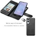thumbnail image 5 of For Samsung Galaxy S25 Edge Wallet Case with Credit Card Holder for Women Men, Flip PU Leather Wallet Phone Case for Galaxy S25 Edge, Tekcoo Detachable Magnetic Kickstand Cover with Strap, Black, 5 of 8
