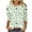 Mint Green, variant on Zedker Plus Size St Patricks Day Shirt for Women 2026 Casual 3/4 Sleeve Irish Shirts Funny Saint Patrick's Tunic Tops