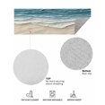 thumbnail image 6 of Abstract Beach Waves Front Door Mat Watercolor Blue Ocean Sand Welcome Doormat Indoor Outdoor Entrance Floor Mat Non-Slip Washable Runner Rug for Front Porch Decor 18x47 Inch, 6 of 6