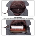 thumbnail image 4 of PlasMaller Fashion Women's Multi-pocket Cotton Canvas Handbags Shoulder Bags Totes Purses, Black, 4 of 7