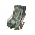 thumbnail image 4 of Christmas Soft Flannel Fleece Blanket, Vintage Fashion Pattern of Traditional Argyle Checkered Scottish Irish Culture, Cozy Plush for Indoor and Outdoor Use, 50" x 60", Green White, by Ambesonne, 4 of 6