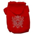 thumbnail image 4 of Pet Dog  Cat Hoodie Rhinestone, "Fleur De Lis Shield", 4 of 6