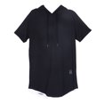 thumbnail image 5 of SUNSIOM Men Summer Hoodie Pullover Short Sleeve Sweatshirt Hip Hop Sweater, 5 of 5