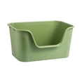 thumbnail image 2 of Bac à Litière Portable pour Chat, Grand Espace, Ouvert, Vert, 2 of 8