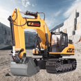 thumbnail image 2 of Fridja Large Remote Control Alloy Excavator Toy with 800mAh Battery, 2.4GHz RC Construction Vehicle, 2 of 6
