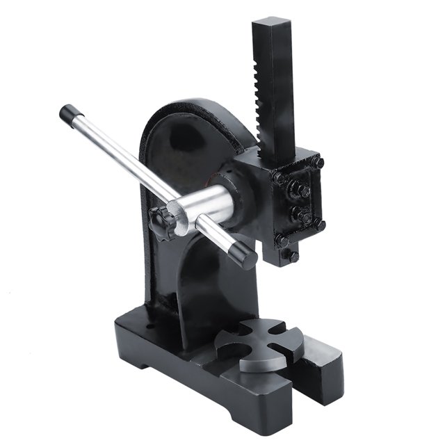 Punch Press Machine Manual Punch Machine Arbor Press Tool 1T Manual Desktop Hand Punch Press Machine Metal Arbor Press Tool