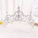 thumbnail image 1 of Nvzi Tiara de boda para novia, diadema de princesa, corona de novia, joyería para el cabello con diamantes de imitación de cristal,graduación, boda, fiesta de disfraces (blanco), 1 of 4