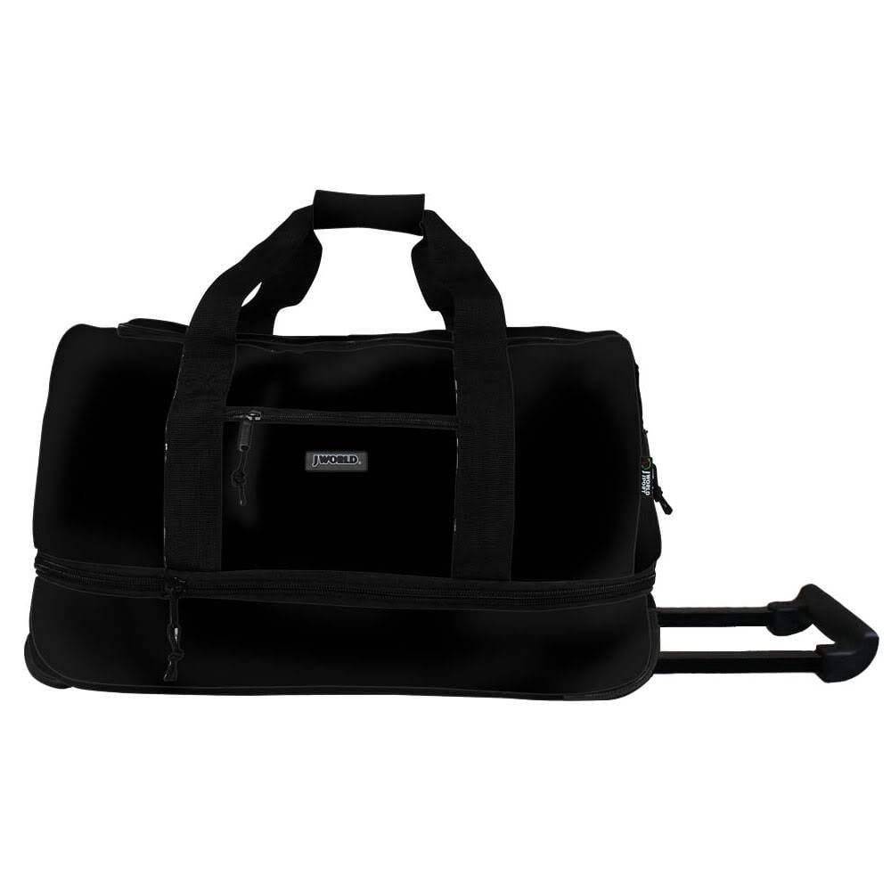 purple rolling duffle bag