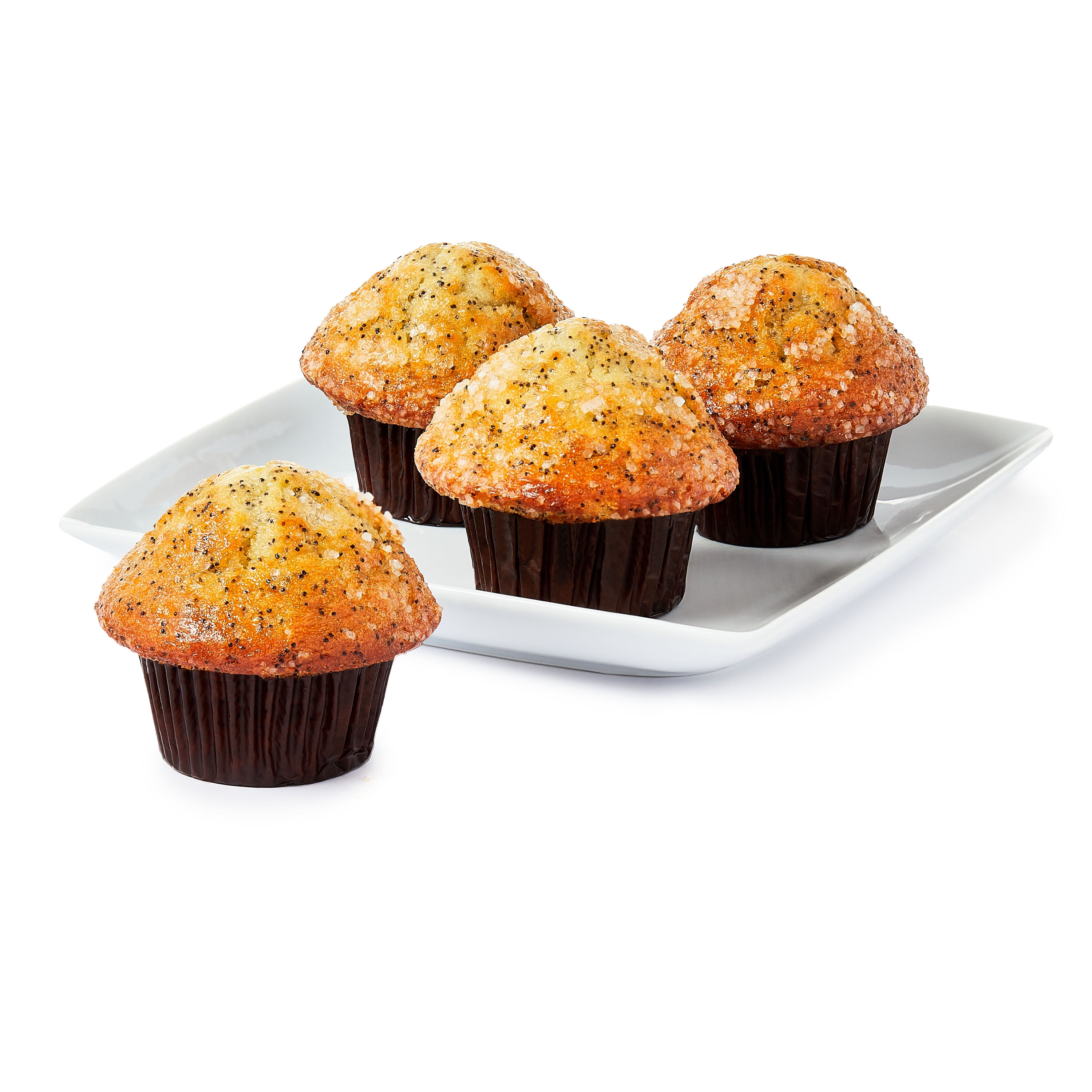 Marketside Lemon Poppy Seed Regular Baked Muffins, 14 oz, 4 Count