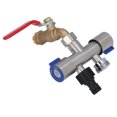 thumbnail image 1 of Divisor De Grifo De Alta Resistencia, Válvula De Cierre Divisor De Manguera De 2 Vías De Entrada De 1/2 Pulgada Multiusos Para De Suministro De Agua, 1 of 7
