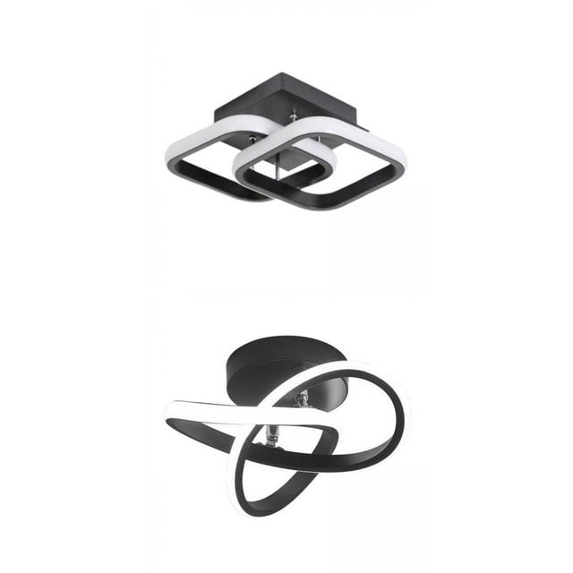 Lámpara de tejado Empotrada LED Moderna de 2 Piezas, Luces Decorativas de Barra de Lavandería Blanca Cálida Yuyangstore Lámpara de techo
