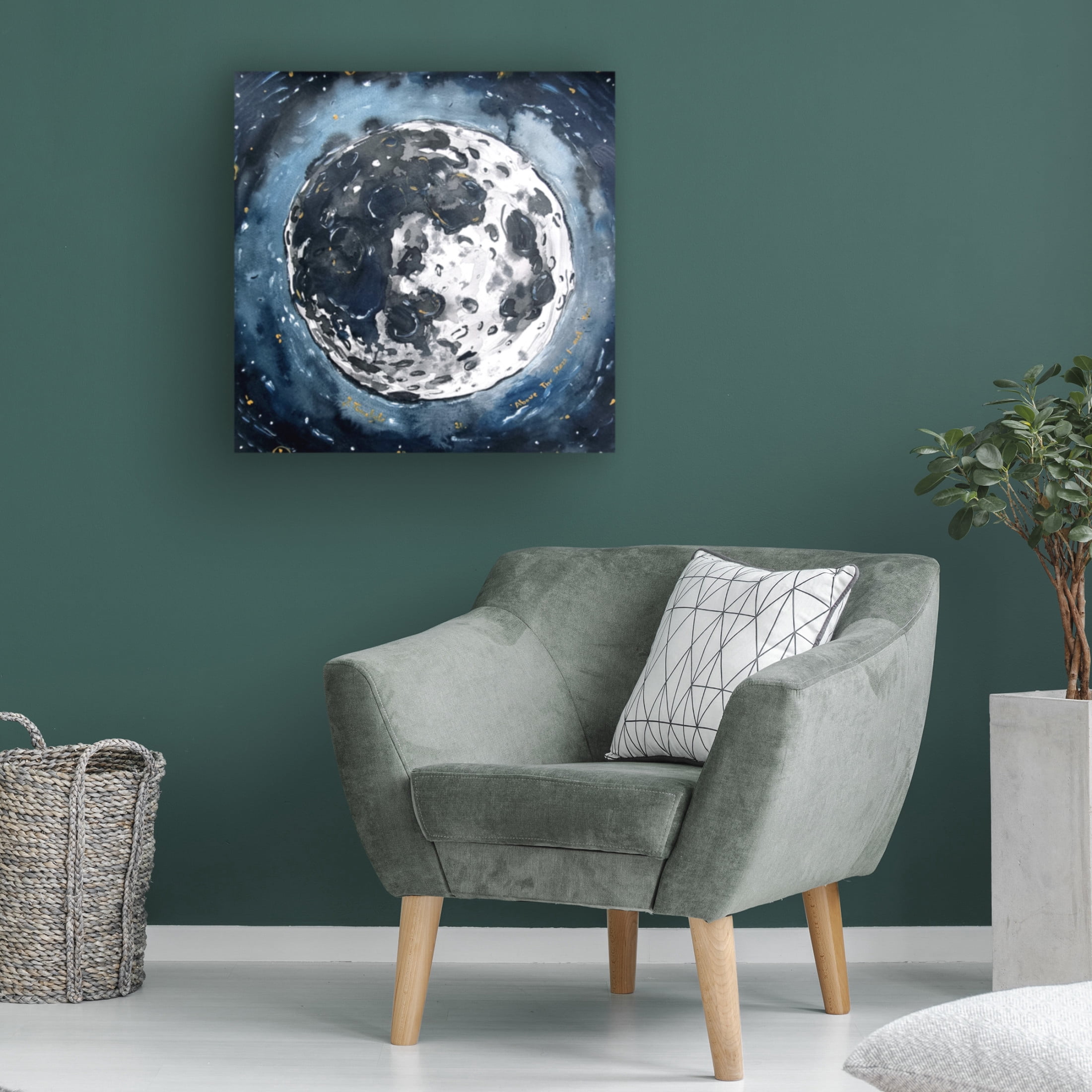 Trademark Fine Art Julija Belickien? Above the stars I met you Canvas Wall Art