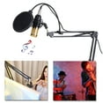 thumbnail image 3 of FlyFlise BM800 Condenser Microphone Lit Pro Audio Studio Recording & Brocasting Adjustable Mic Suspension Scissor, 3 of 8