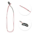 thumbnail image 3 of Unique Bargains 1 Pc Braided Hair Chain Eight Beads Braid Hair Accessories for Women Pink, 3 of 5