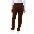 thumbnail image 2 of Adar Pro Scrubs For Women - Skinny Leg Yoga Scrub Pants - P4100P - Coffee - XXS, 2 of 7